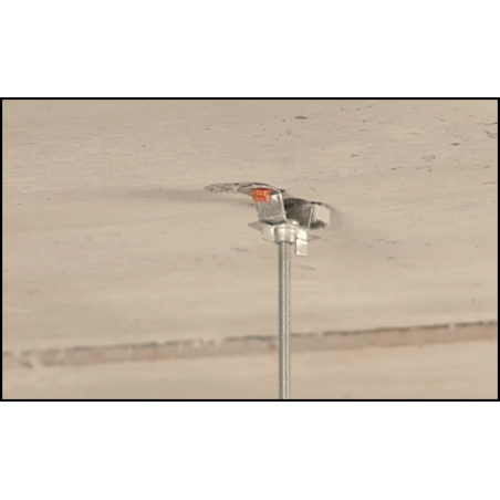 Nastreľovací záves pre závitové tyče 