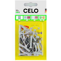 Krídlové hmoždinky 6 + drevoskrutka 